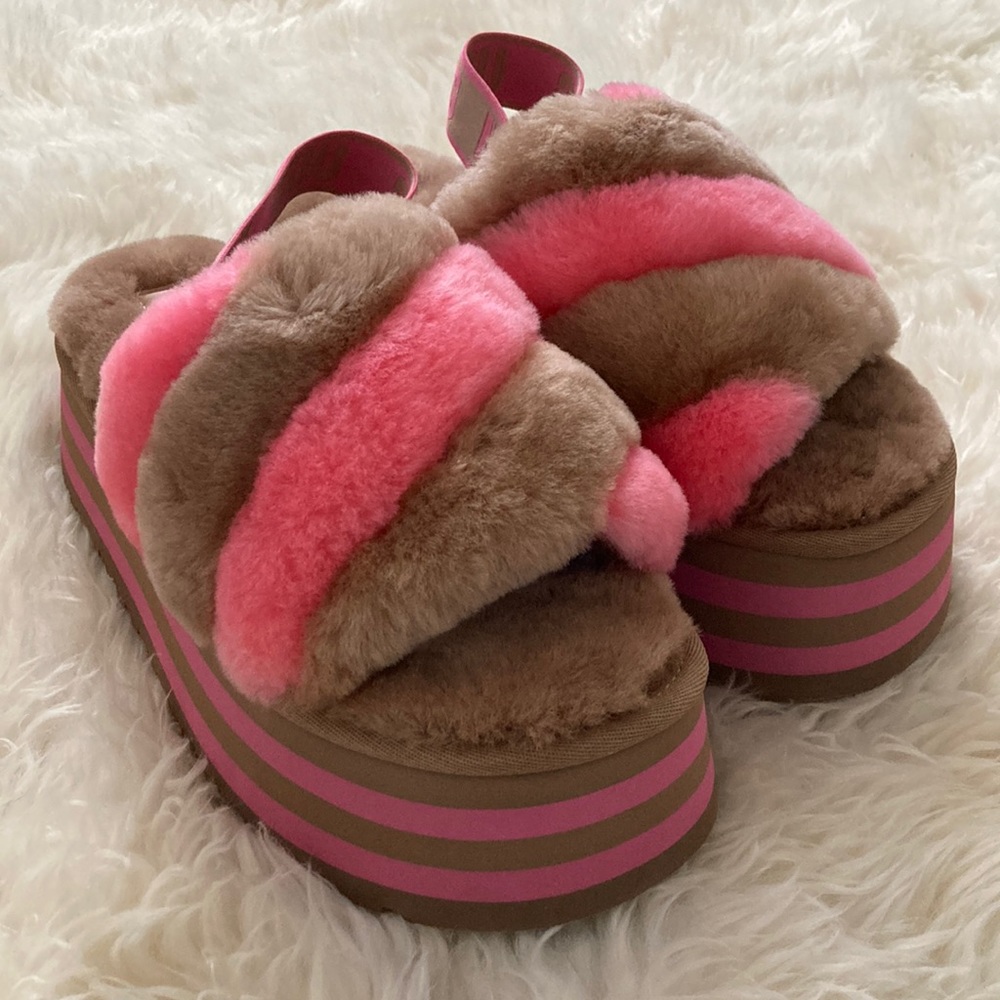 Ugg Disco Striped Platform Slide